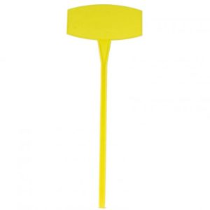 Etiquettes jaunes à ficher 35cm
