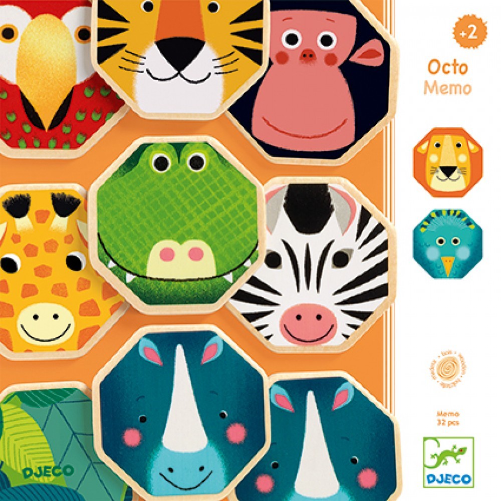 JEU EDUCATIF BOIS - Octo Memo - Djeco - Jardinerie Guichard Biarritz