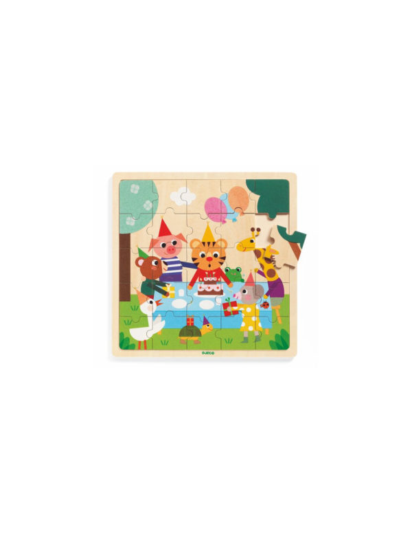 PUZZLES BOIS - Puzzlo Happy - Djeco