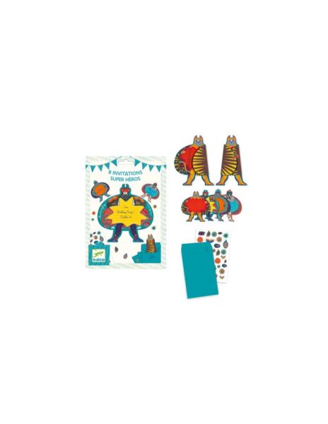 CARTES D'INVITATION SUPER HEROS - Djeco - Jardinerie Guichard Biarritz