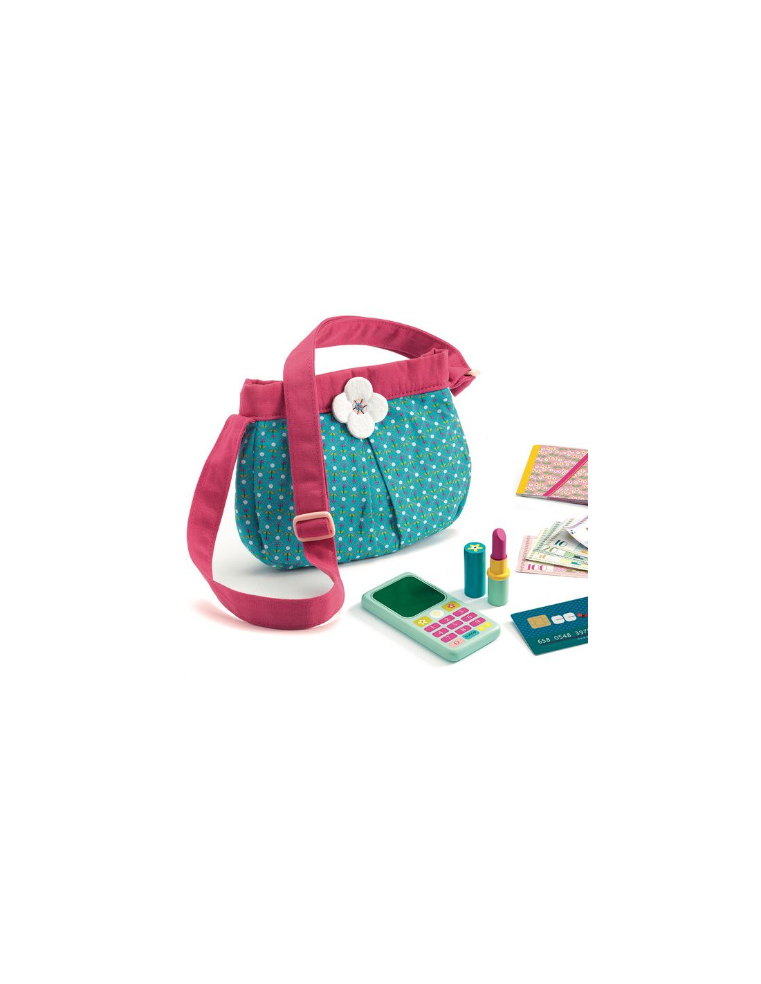 Sac à main petite fille avec accessoires - Djeco - 24,90€