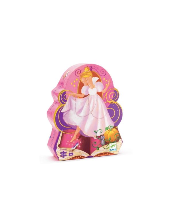 PUZZLE SILHOUETTE - Cendrillon 36 pcs - Djeco