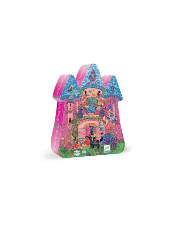 PUZZLE SILHOUETTE - Château féerique 54 pcs - Djeco