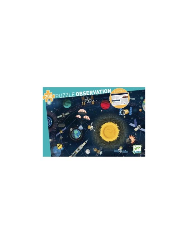 PUZZLE OBSERVATION - L'Espace + livret 200 pcs - FSC MIX - Djeco