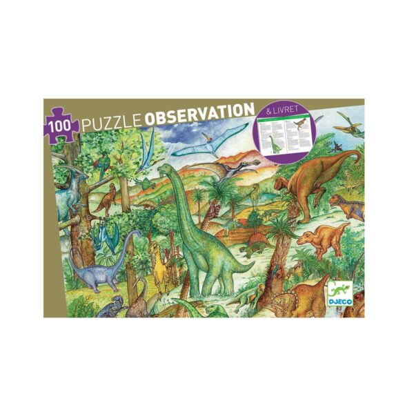 PUZZLE OBSERVATION - Dinosaures - Djeco