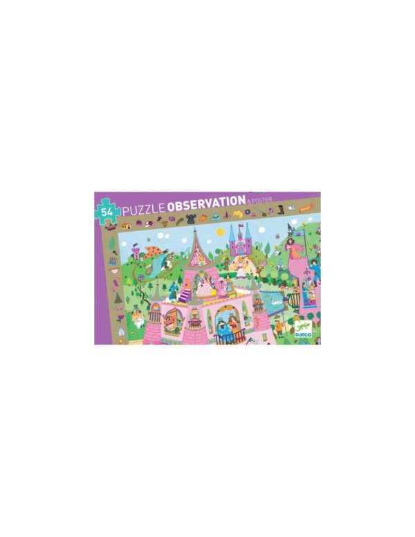 PUZZLE OBSERVATION - Princesse - 54pcs - FSC MIX - Djeco