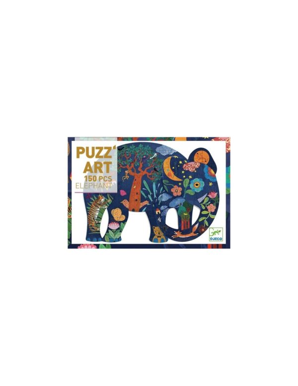 PUZZ'ART - Elephant - 150 pcs - FSC MIX - Djeco