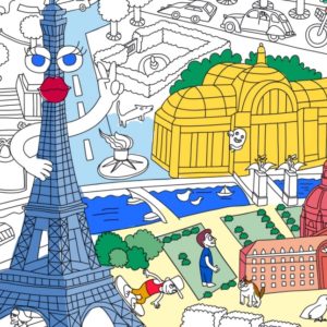 POSTER à colorier PARIS  - OMY