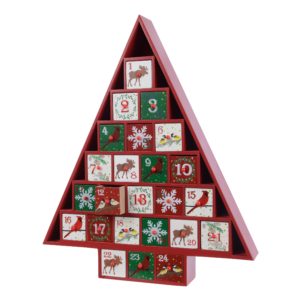 CALENDRIER avent arbre 5x32x38cm