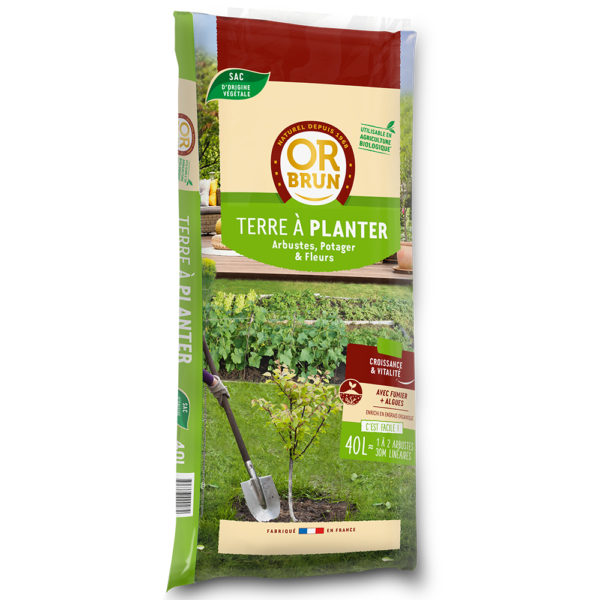 Terre à planter 35L (Or brun)