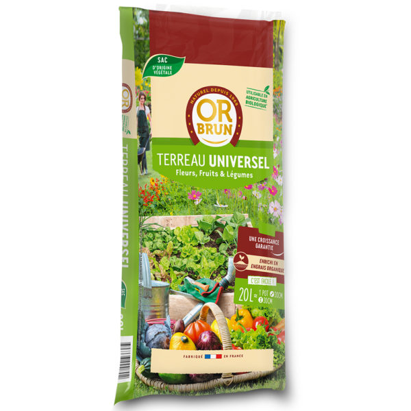 Terreau Universel 20L (Or brun)