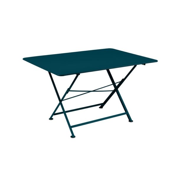 TABLE cargo 128x90 bleu acapulco - Fermob