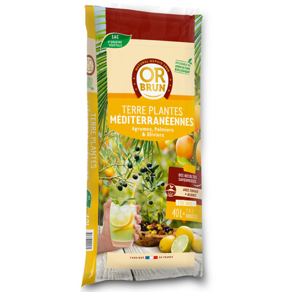 Terreau plantes méditerranéennes 35L (Or Brun)