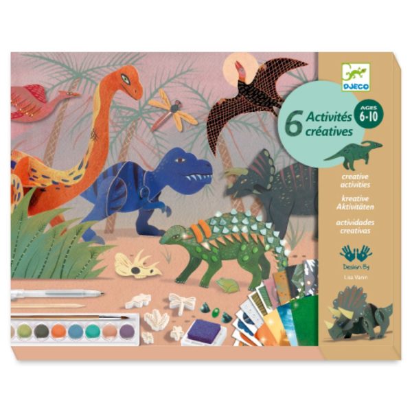 COFFRETS MULTI ACTIVITES - Le monde des dinosaures - Djeco