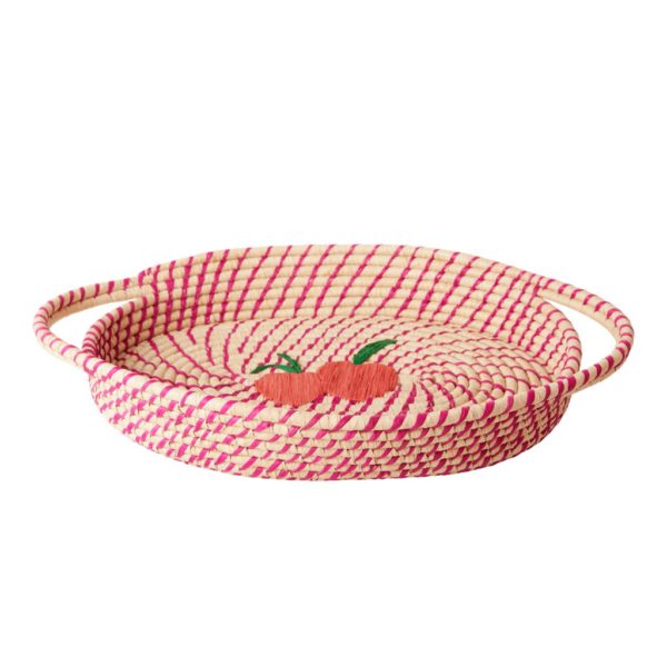 Panier ovale en raphia - RicebyRice