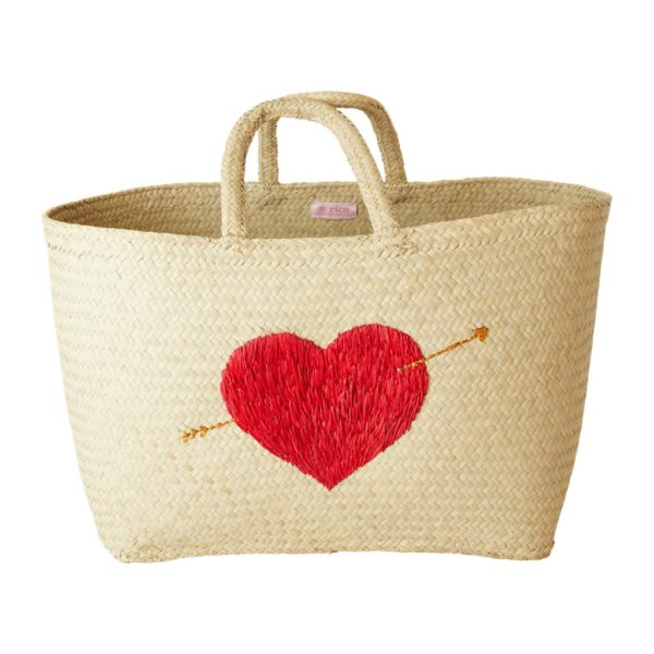 Sac shopping en raphia grand modèle - Ricebyrice