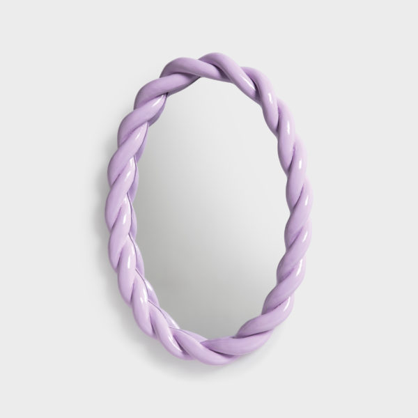 Miroir braid ovale lilas - &Klevering