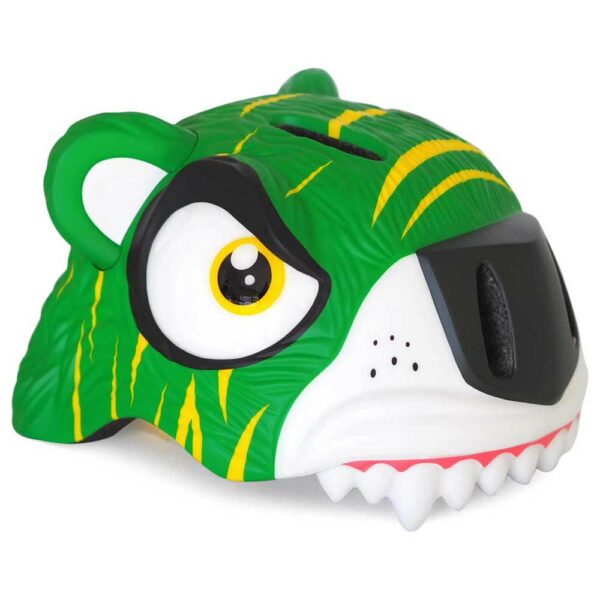 Casque de vélo 3D Tigre vert - Crazy Safety