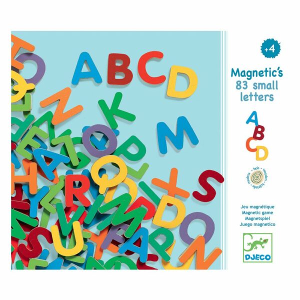 Magnétique en bois 83 petites lettres - Djeco