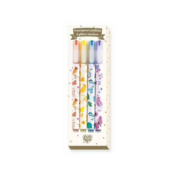 Marqueurs pailletés x4 - Djeco