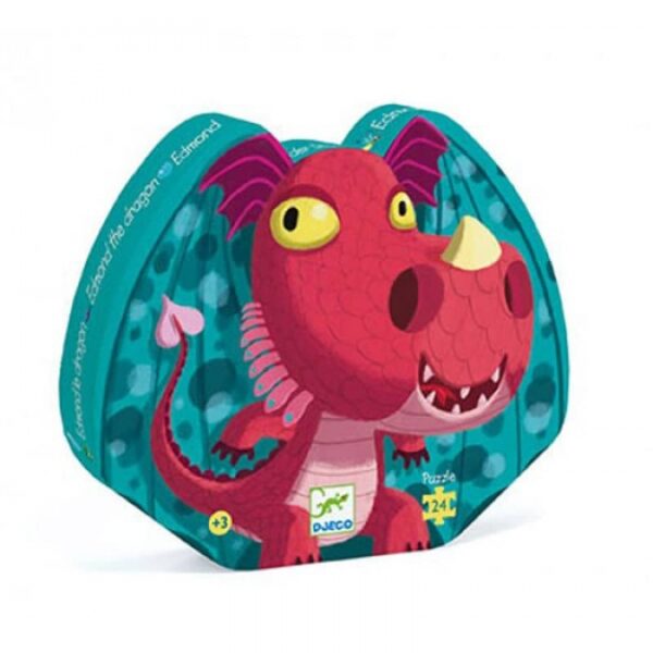 PUZZLE SILHOUETTE - Edmond le dragon 24pcs - Djeco