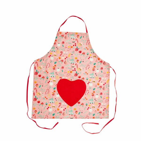 Tablier en coton avec imprimé de Noël - RicebyRice