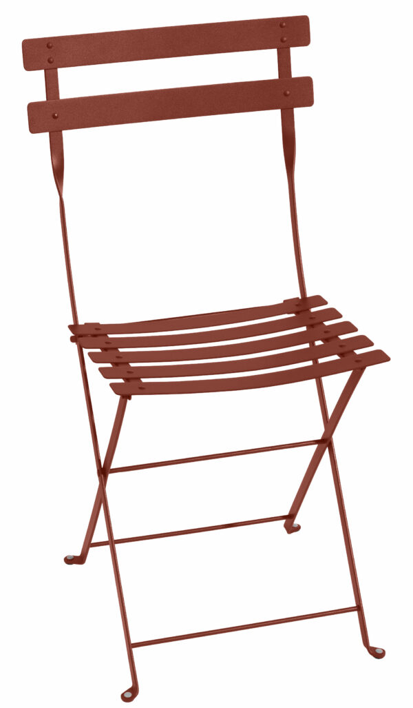 CHAISE pliante bistro ocre rouge - Fermob