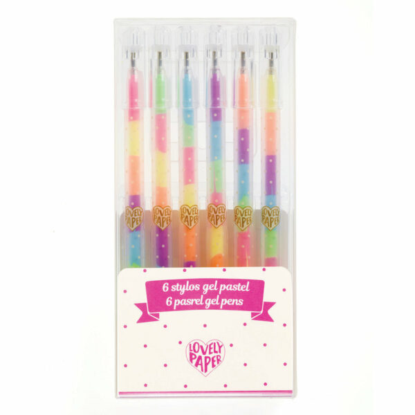 Stylos gel pastel x6 – Djeco