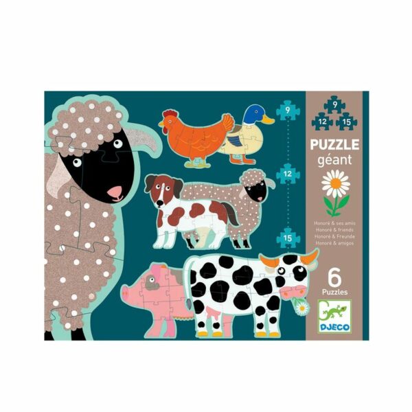 PUZZLE EVOLUTIF - Honoré et ses amis - Djeco