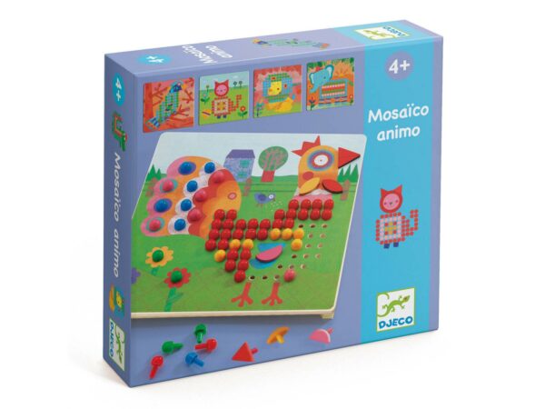 Jeu éducatif - Mosaïco animaux - Djeco