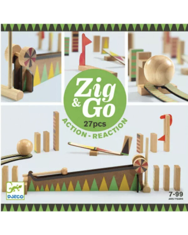 JEU DE CONSTRUCTION - Zig & go - Big ball - 27 pièces - Djeco