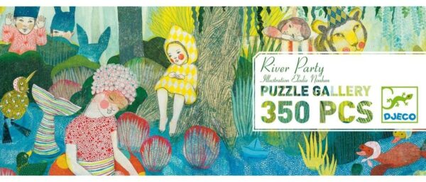 PUZZLE GALLERY - River party - 350 pcs - Djeco