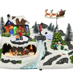 Paysage LED luge mobile intérieur - Kaemingk
