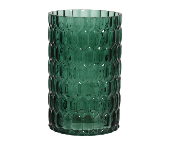 Vase en verre transparent vert - Kaemingk