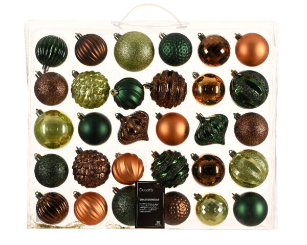 Boules incassables mix couleur - Boite de 30u. - Kaemingk