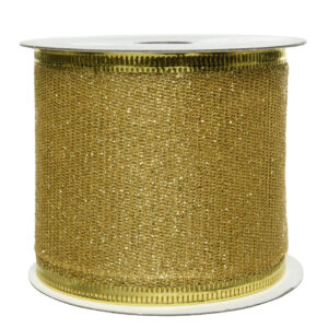 Ruban polyester paillettes or - Kaemingk