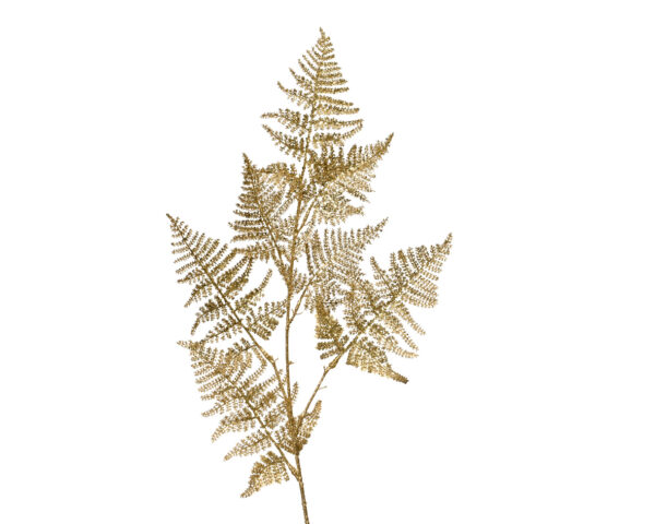 Feuillage artificiel sur tige paillettes or - Kaemingk