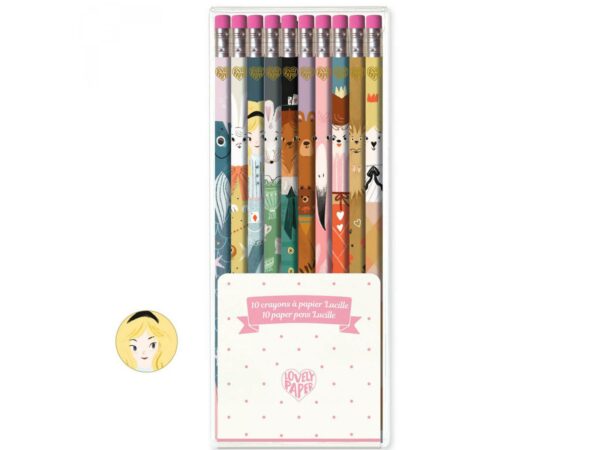 Crayons à papier Lucille x10u. - Djeco