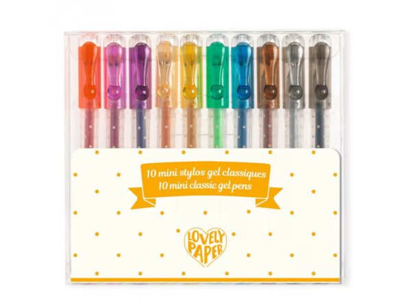 Mini stylos gel classique x10u. - Djeco
