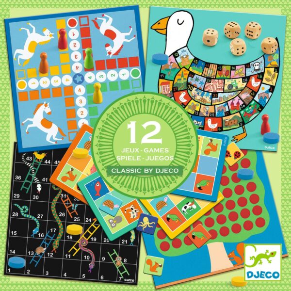 Jeu classique boîte de 12 jeux - Djeco