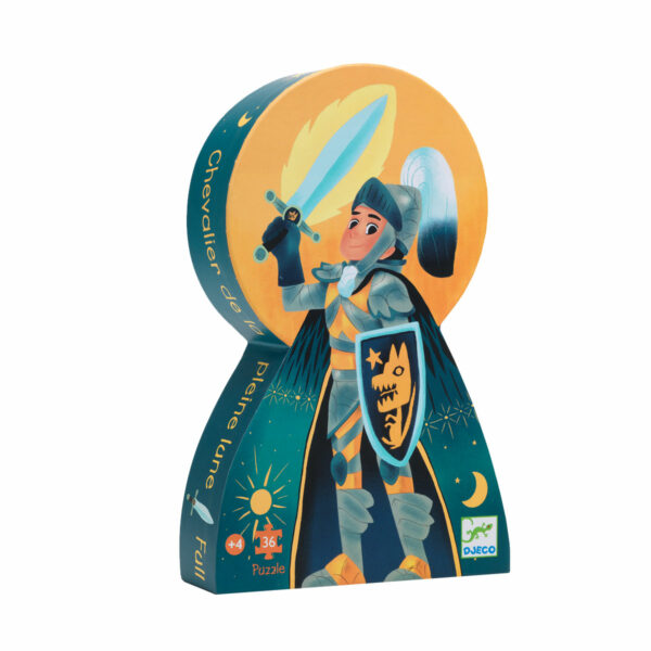 PUZZLE SILHOUETTE - Le chevalier de la pleine lune 36 pcs - Djeco