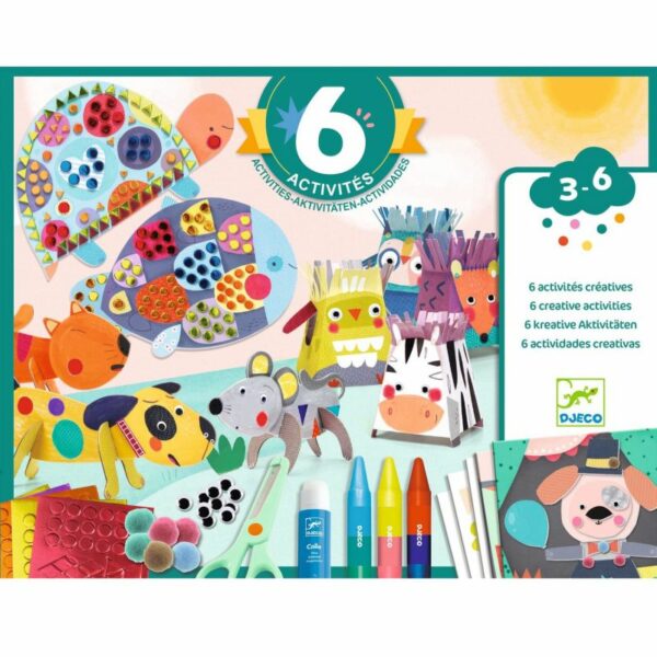 COFFRETS MULTIACTIVITES - Les animaux et leurs maisons - Djeco