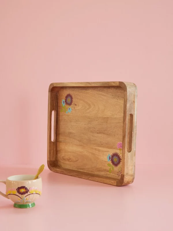 Plateau rectangulaire en bois - Ricebyrice