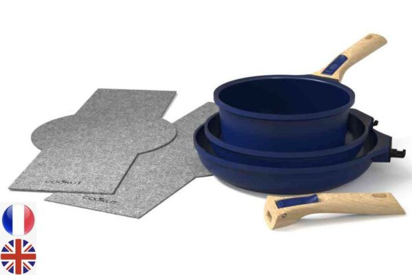 Batterie de cuisine amovible myrtille - Cookut