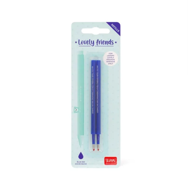 STYLO - 2 recharges pour stylo encre gel Blue - Legami
