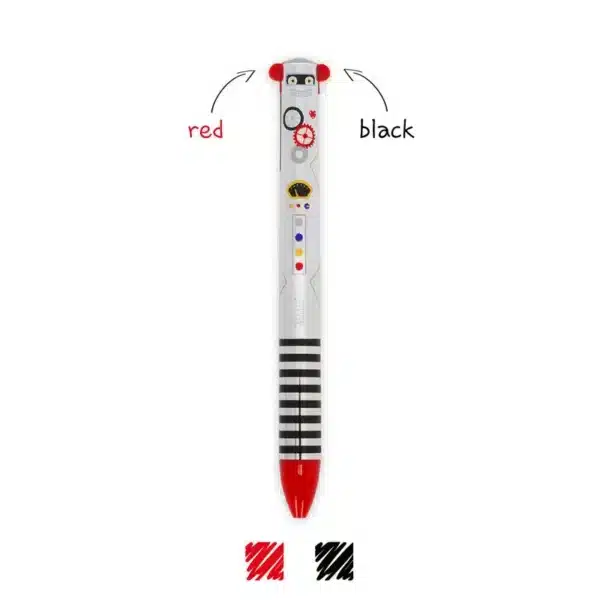STYLO à billes 2 couleurs Robot - Legami