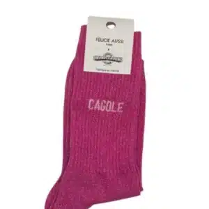 CHAUSSETTES cagole rose paillettes 36/40 - Félicie aussi