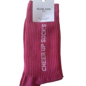 CHAUSSETTES cheer up rose fuchsia 36/40 - Félicie aussi