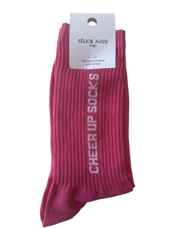 CHAUSSETTES cheer up rose fuchsia 36/40 - Félicie aussi
