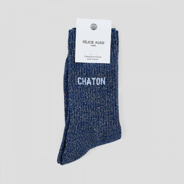 CHAUSSETTES chaton paillettes 36/40 - Félicie aussi